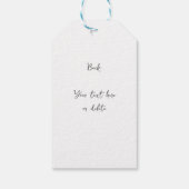 Light Eucalyptus Glow Gold Greenery Cadeaulabel (Achterkant)