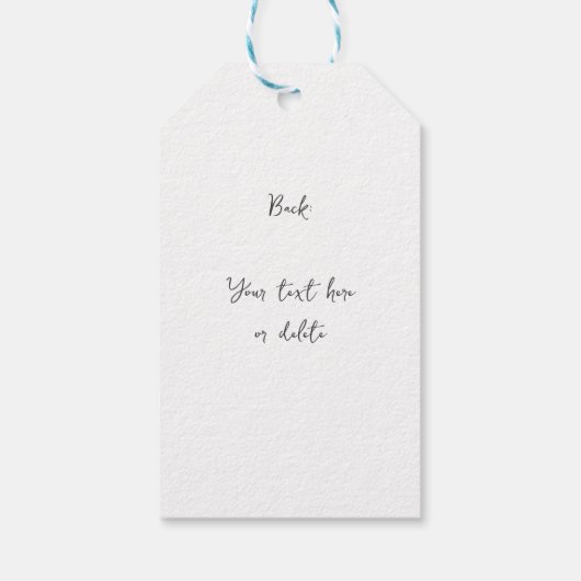 Light Eucalyptus Glow Gold Greenery Cadeaulabel (Achterkant)