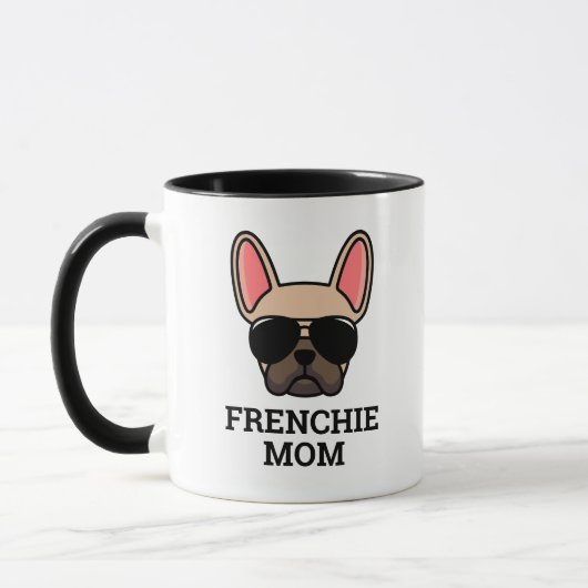 Light Fawn French Bulldog Frenchie Dog mam Mok (Links)