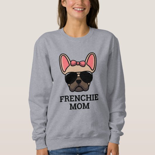 Light Fawn Vrouw French Bulldog Frenchie Dog mama Trui (Voorkant)