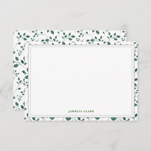 Light Ferns | Forfaitaire briefkaart (Voorkant / Achterkant)