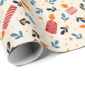 Light Festive Mixed Candles Holiday wrapping paper Cadeaupapier (Rol Hoek)