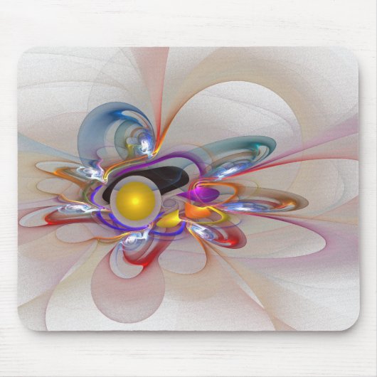 "Light Flame Abstract 134" mousepad Muismat (Voorkant)