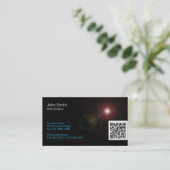 Light Flares QR Web Design Visitekaartje (Staand voorkant)