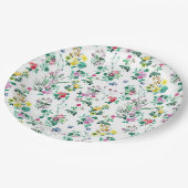 Light Floral Pattern Papieren Bordje (Gekanteld)