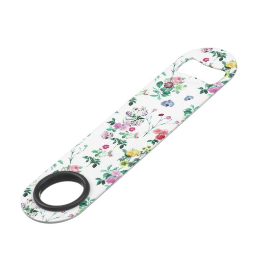 Light Floral Pattern Speed Flessenopener (Voorkant Gekanteld)
