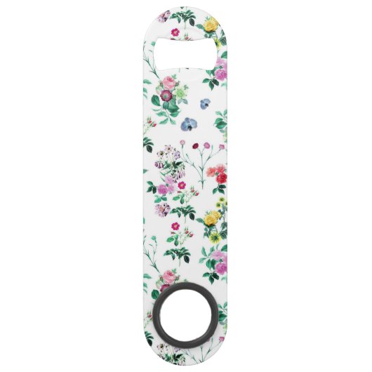 Light Floral Pattern Speed Flessenopener (Voorkant)