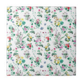 Light Floral Pattern Tegeltje (Voorkant)