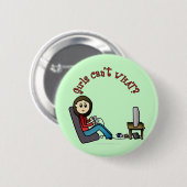 Light Gamer Girl Ronde Button 5,7 Cm (Voorkant /achterkant)