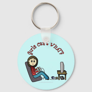 Light Gamer Girl Sleutelhanger