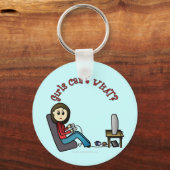 Light Gamer Girl Sleutelhanger (Voorkant)
