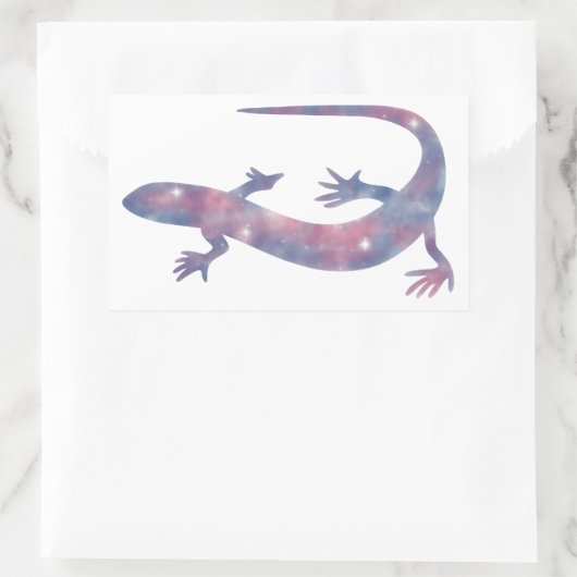 Light Gecko Starscape-Sticker Rechthoekige Sticker (Tas)