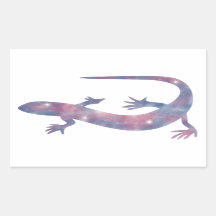Light Gecko Starscape-Sticker