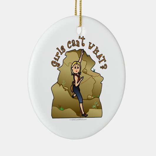 Light Girl Rock Keramisch Ornament (Rechts)