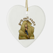 Light Girl Rock Keramisch Ornament (Rechts)