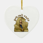 Light Girl Rock Keramisch Ornament (Voorkant)