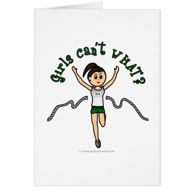 Light Girl Runner in Green Uniform (Voorkant)