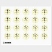 Light Girl Runner in Green Uniform Ronde Sticker (Vel)