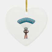 Light Girl Sky Diver Keramisch Ornament (Voorkant)