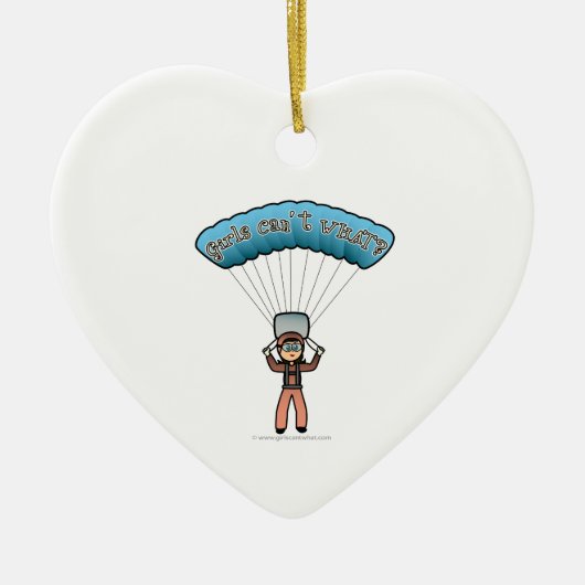 Light Girl Sky Diver Keramisch Ornament (Voorkant)