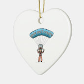 Light Girl Sky Diver Keramisch Ornament (Links)