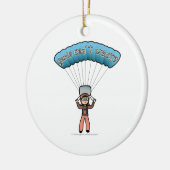 Light Girl Sky Diver Keramisch Ornament (Links)