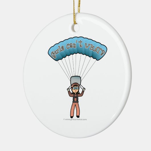 Light Girl Sky Diver Keramisch Ornament (Links)