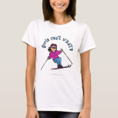 Light Girl Snow Skiing T-shirt (Voorkant)