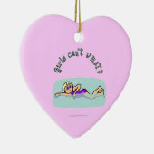 Light Girl Swimming Keramisch Ornament (Rechts)