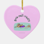 Light Girl Swimming Keramisch Ornament (Voorkant)