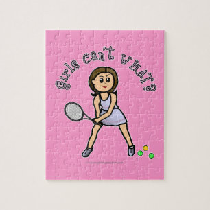 Light Girl Tennis-speler Legpuzzel