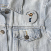 Light Girl Trumpet-speler Ronde Button 5,7 Cm (In situ)