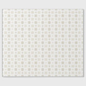 Light Gold-kerstsneeuwvlokken patroon Cadeaupapier (Vlak)