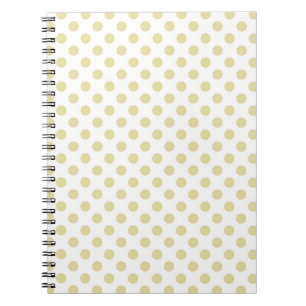 Light Gold Polka Dot Notitieboek