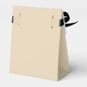 light Gold with Black Text | Royal Elegant Design Bedankdoosjes (Achterkant)