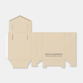 light Gold with Black Text | Royal Elegant Design Bedankdoosjes (Uitgevouwen)