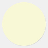 Light Goldenrod Yellow Ronde Sticker (Voorkant)