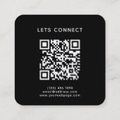 Light gray camera lens photography  vierkante visitekaartje (Achterkant)