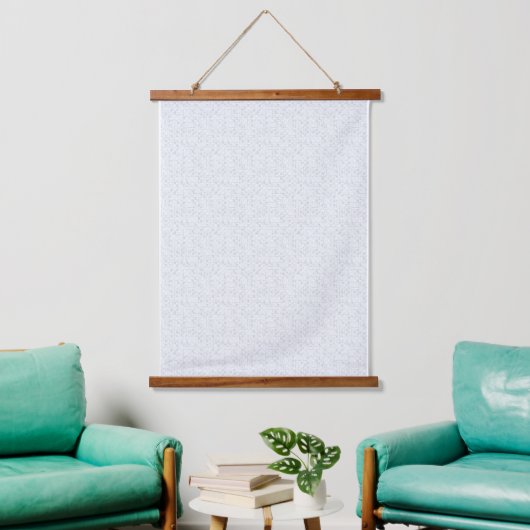 Light Gray Geometric Floral |Modern Summer Pattern Hangend Wandkleed (Woonkamer)