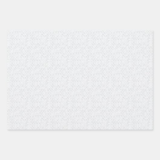 Light Gray Geometric Floral |Modern Summer Pattern Inpakpapier Vel (Voorkant 2)