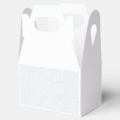 Light Gray Geometric Floral Pattern Bedankdoosjes (Geopend)