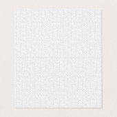 Light Gray Geometric Floral Pattern Visitekaartje (Buitenkant ongevouwen)