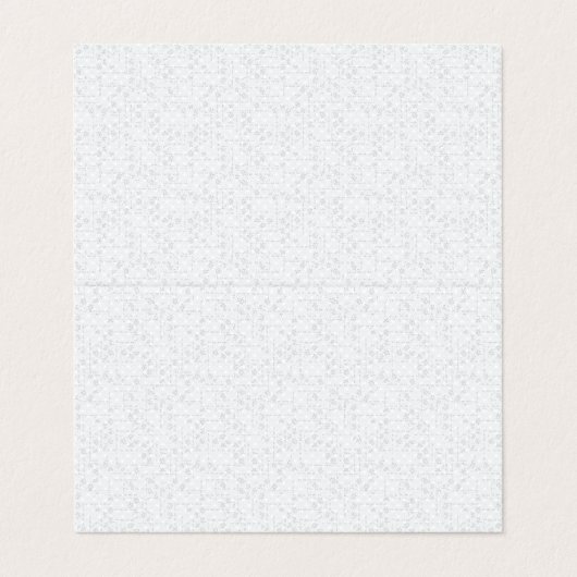 Light Gray Geometric Floral Pattern Visitekaartje (Buitenkant ongevouwen)