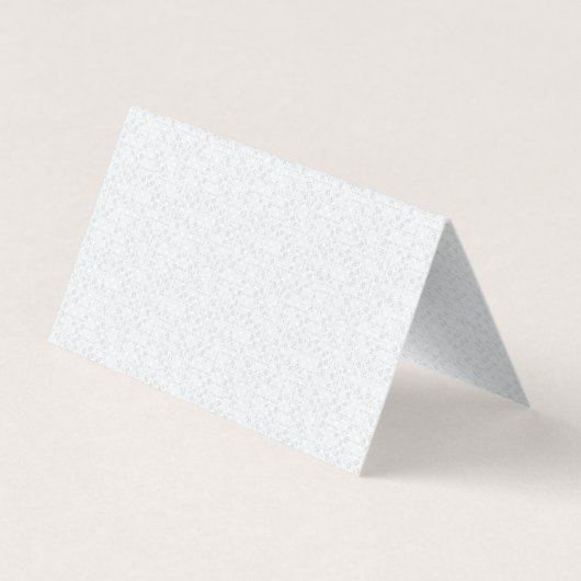 Light Gray Geometric Floral Pattern Visitekaartje (Achterkant)