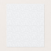 Light Gray Geometric Floral Pattern Visitekaartje (Binnenkant ongevouwen)