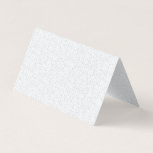 Light Gray Geometric Floral Pattern Visitekaartje (Voorkant)