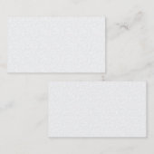 Light Gray Geometric Floral Pattern Visitekaartje (Voorkant / Achterkant)