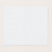 Light Gray Geometric Floral Pattern Visitekaartje (Buitenkant ongevouwen)