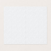 Light Gray Geometric Floral Pattern Visitekaartje (Binnenkant ongevouwen)
