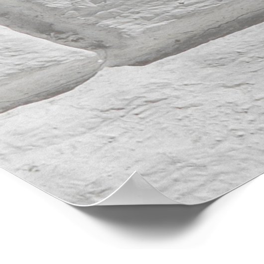 Light gray or white brick wall oppervlak textuur b poster (Hoek)